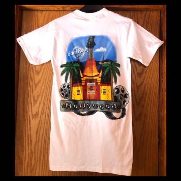 NWT Hard Rock Cafe Hollywood Tee XS - Picture 1 of 10